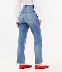 Curvy Fresh Cut High Rise Straight Jeans Light Vintage Wash