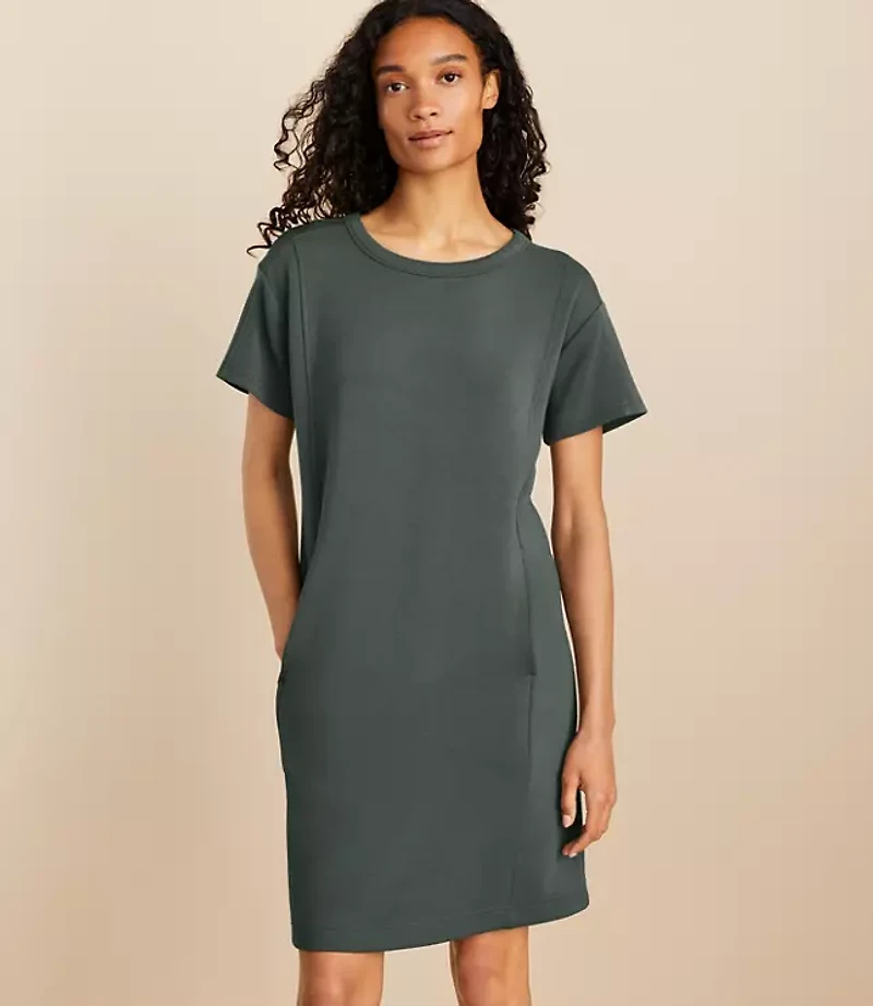 Lou & Grey Seamed Scubasoft Mini Pocket Dress