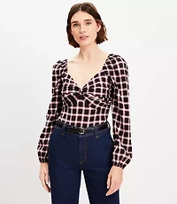 Plaid Sweetheart Blouse