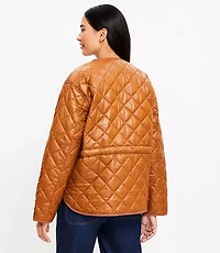 Shimmer Quilted Puffer Jacket