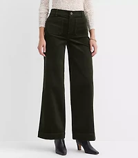 Palmer Wide Leg Pants Brushed Corduroy