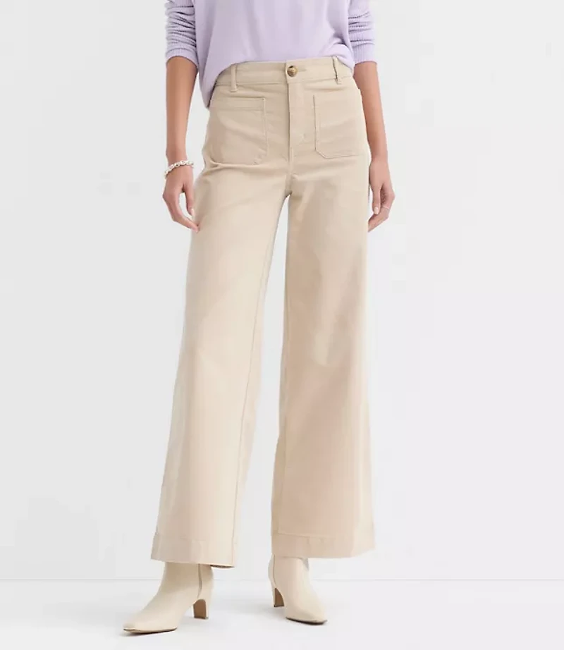 Palmer Wide Leg Pants Brushed Corduroy
