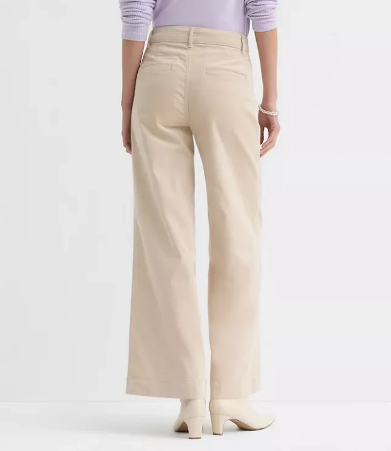 Palmer Wide Leg Pants Brushed Corduroy