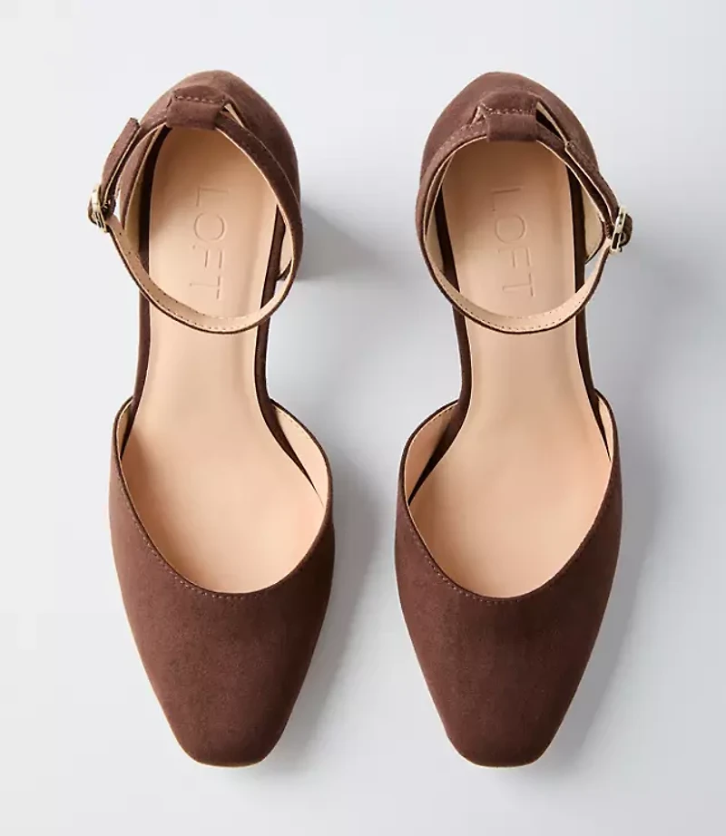 Ankle Strap Block Heels