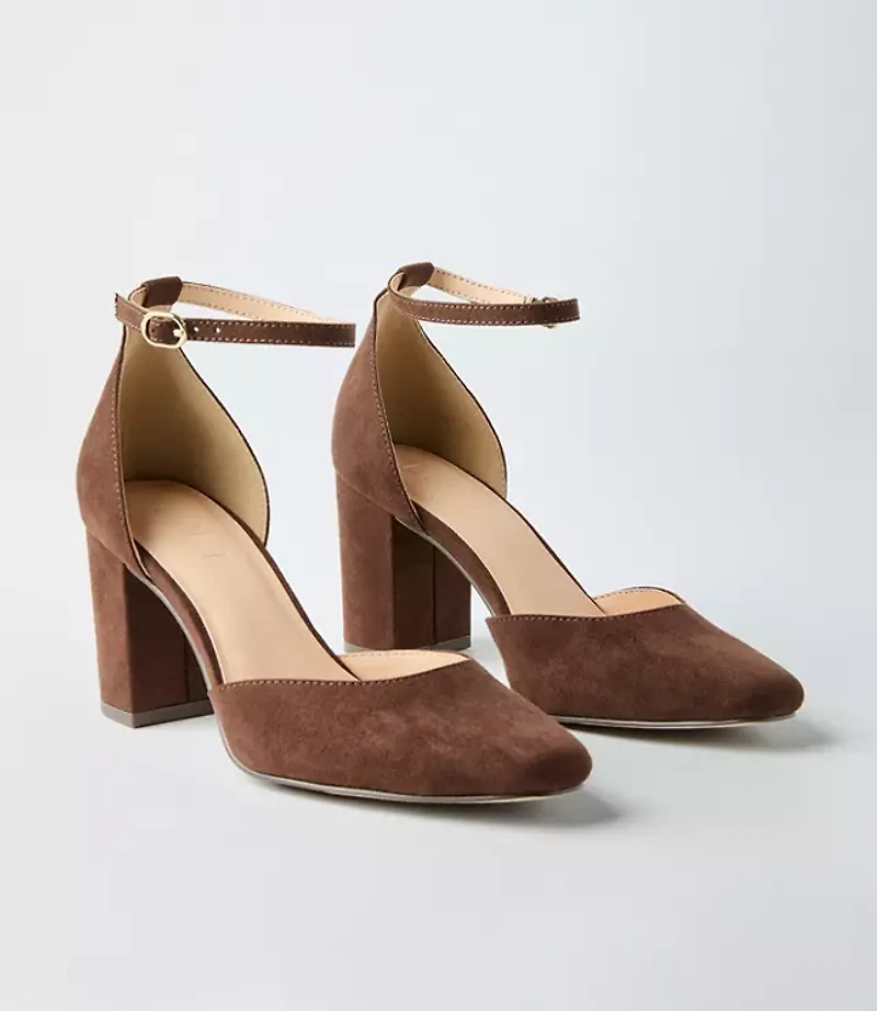 Ankle Strap Block Heels