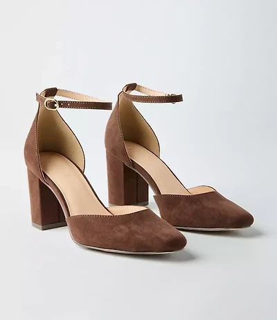 Ankle Strap Block Heels