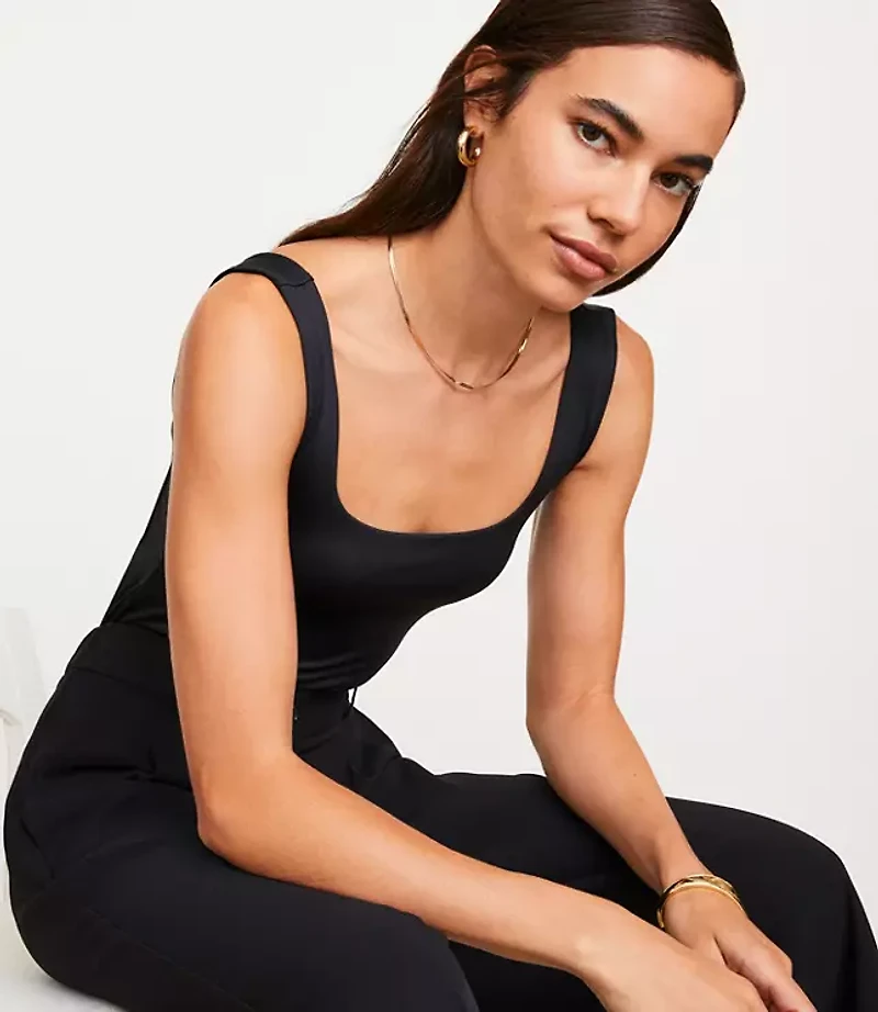 LOFT Versa 360 Knit Square Neck Bodysuit