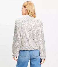 Sequin Bomber Jacket