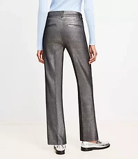 Straight Pants Metallic Texture