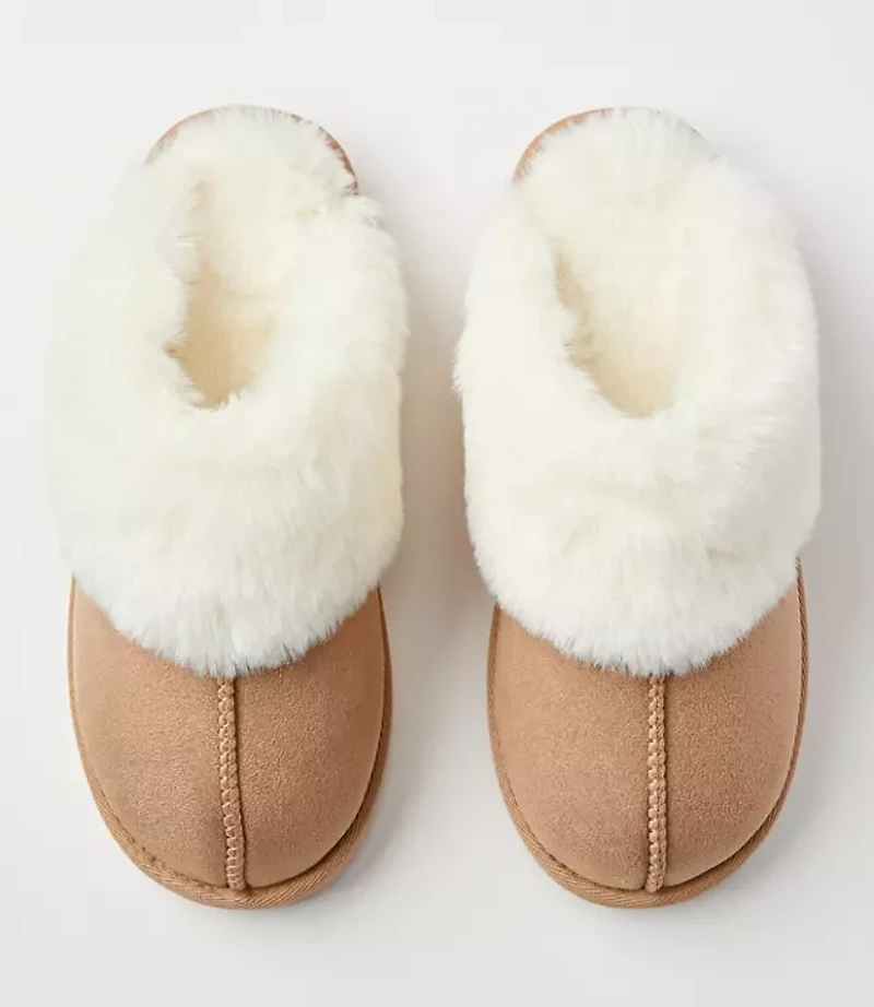 Faux Fur Lined Slippers