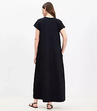 Seamed Maxi Pocket Dress