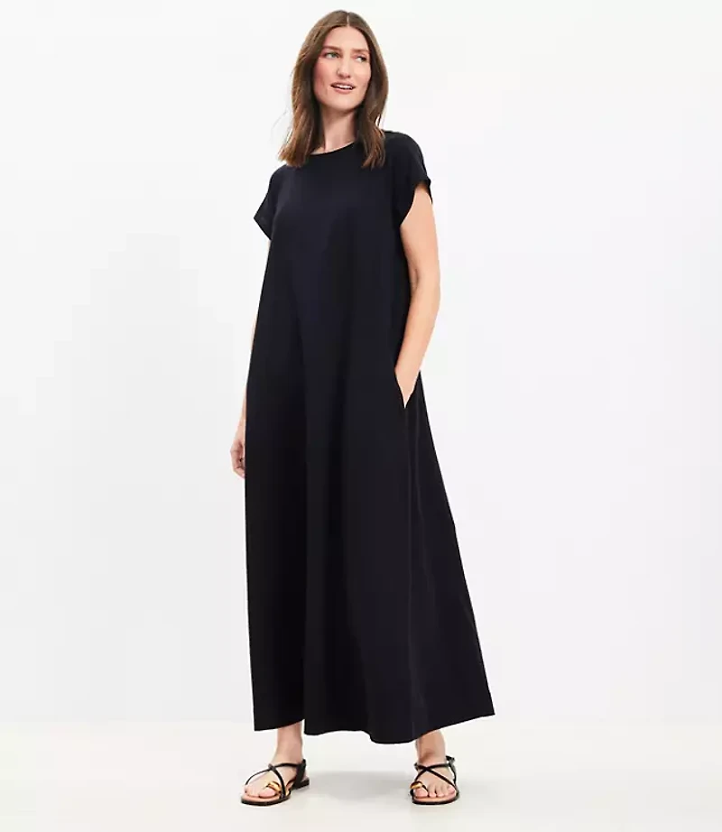 Seamed Maxi Pocket Dress