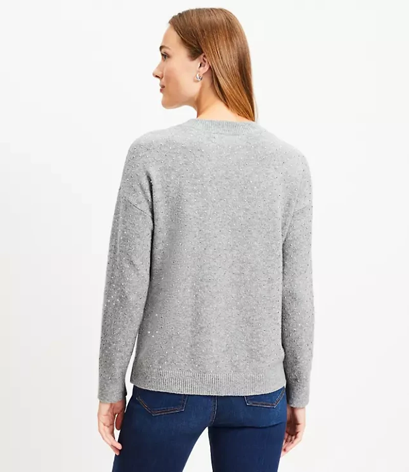 Sparkle Embellished Everyday Sweater