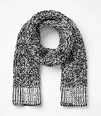 Marled Ribbed Scarf