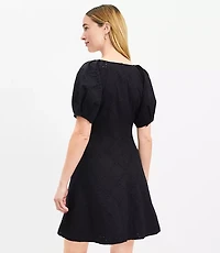 Eyelet Mini Pocket Dress