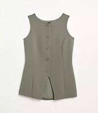 LOFT Versa Crepe Drape High Neck Vest