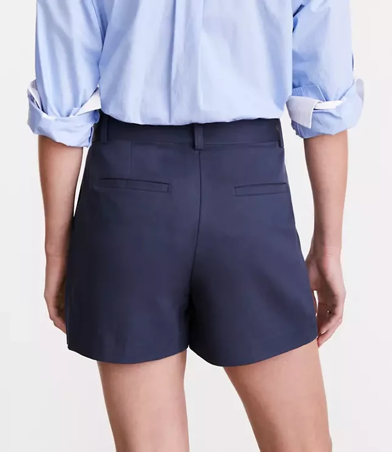 LOFT Versa Pure Spun Belted Shorts