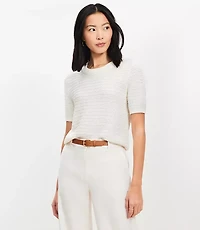 Textured Sweater Tee