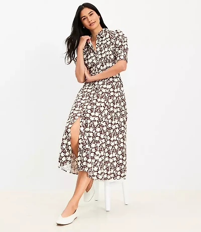 Tulip Belted Midi Pocket Dress
