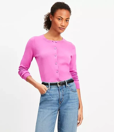 Modern Crew Neck Cardigan