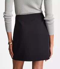 LOFT Versa Crepe Drape Mini Skirt