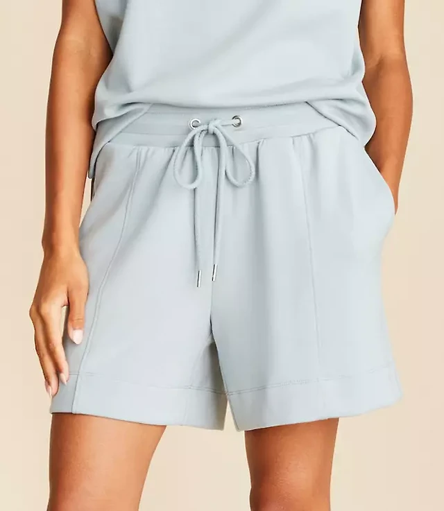 Lou Grey Seamed Scubasoft Drawstring Shorts The Summit