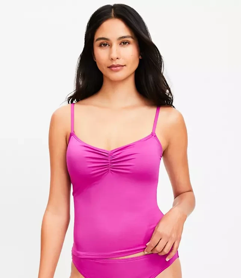 LOFT Beach Cinched Tankini Top