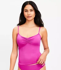 LOFT Beach Cinched Tankini Top