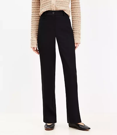 Petite Curvy Parker Straight Pants Twill