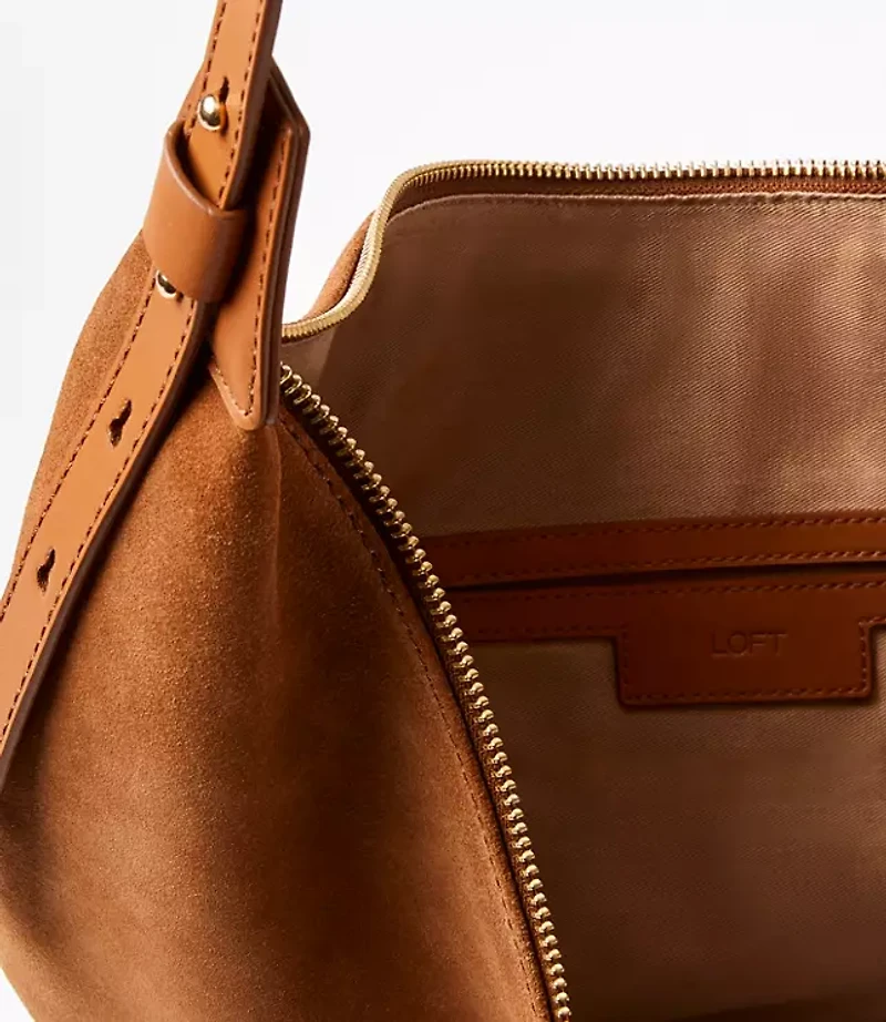 Suede Hobo Bag