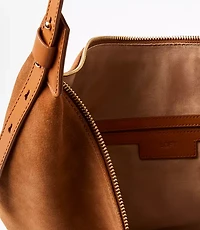 Suede Hobo Bag