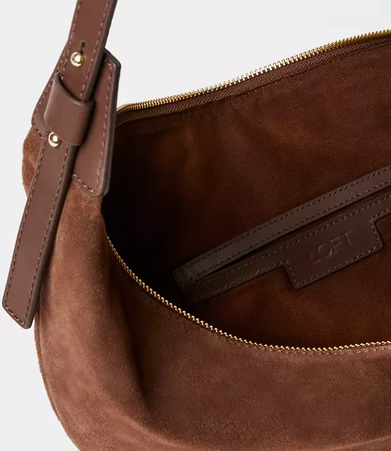Suede Hobo Bag