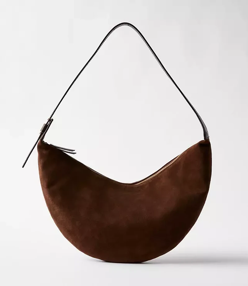 Suede Hobo Bag
