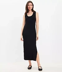 Petite Perfect Ribbed Tank Midi Dress