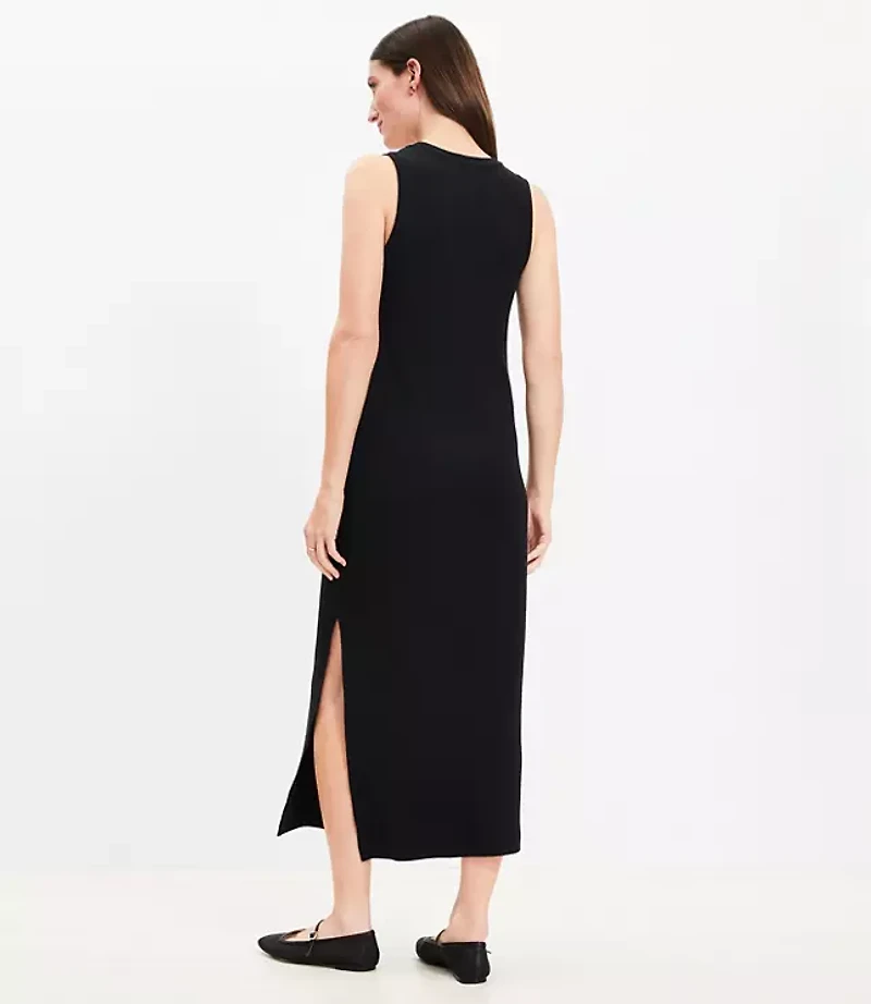 Petite Perfect Ribbed Tank Midi Dress