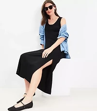 Petite Perfect Ribbed Tank Midi Dress