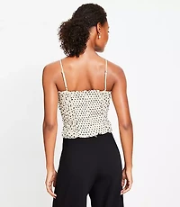 Velvet Dot Tulle Cami