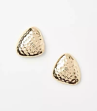 Textured Triangle Statement Stud Earrings