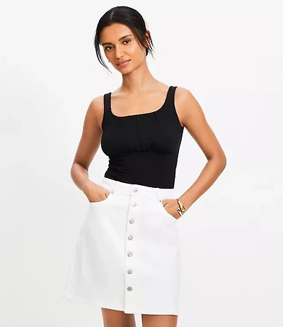 Ruched Empire Waist Tank Top