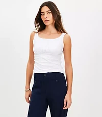 Ruched Empire Waist Tank Top