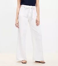 Palazzo Jeans in White