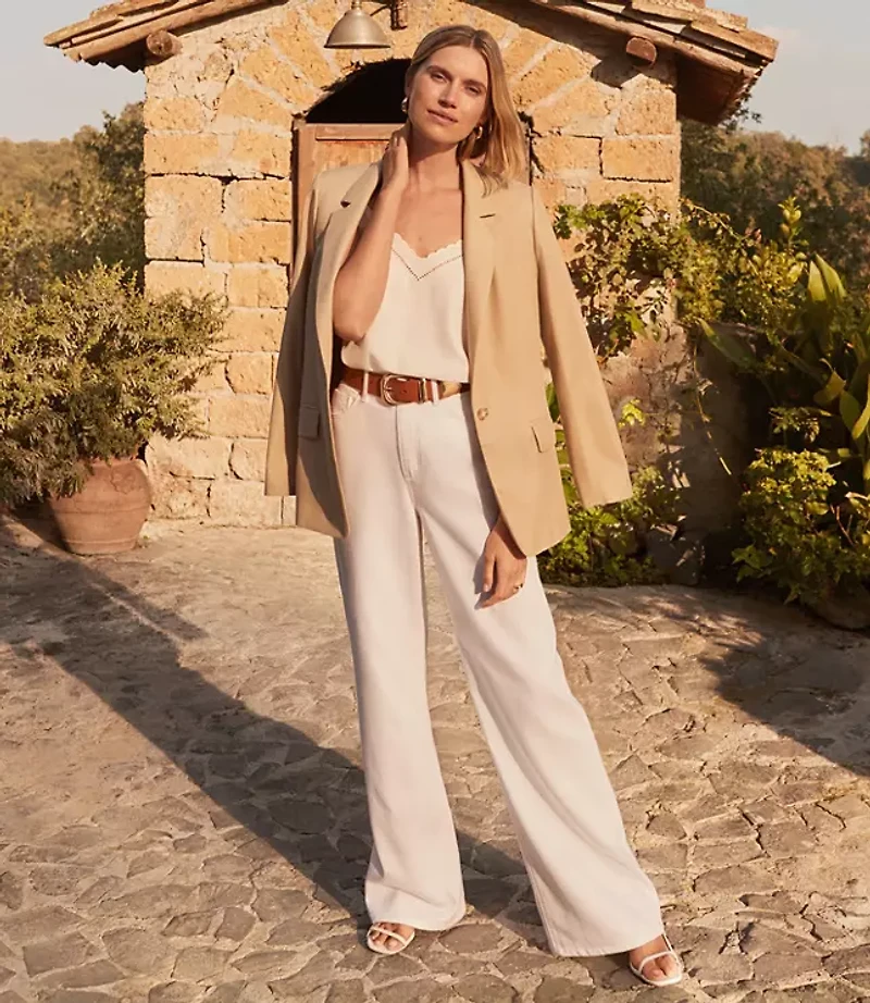 Palazzo Jeans in White