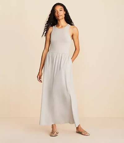 Lou & Grey Wanderweave Cutout Midi Dress