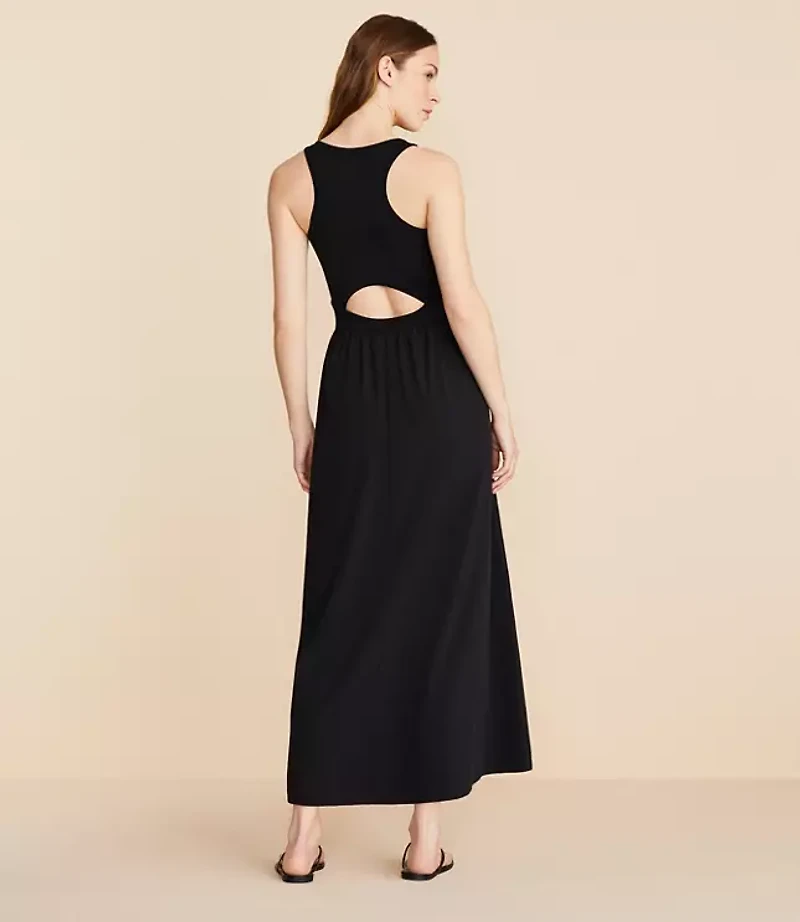 Lou & Grey Wanderweave Cutout Midi Dress