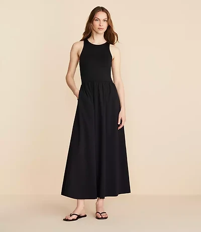 Lou & Grey Wanderweave Cutout Midi Dress