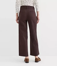 Petite Palmer Wide Leg Crop Pants Twill