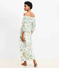 Floral Off The Shoulder Maxi Dress