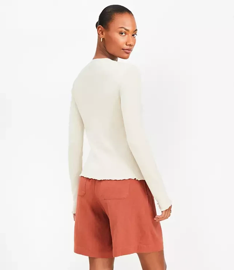 Ribbed Tie Cardigan