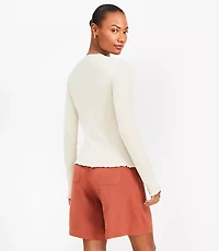 Ribbed Tie Cardigan