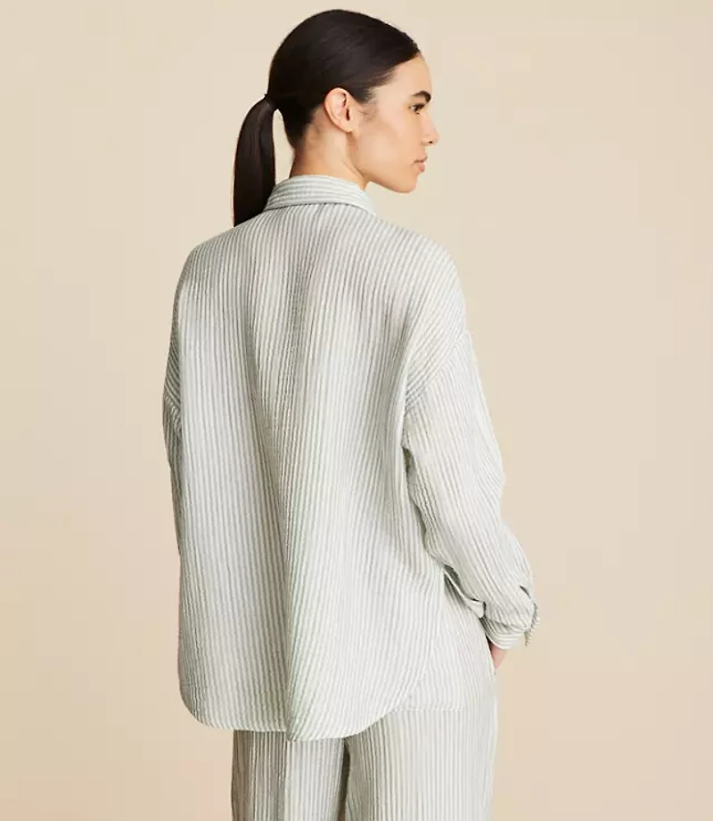 Petite Lou & Grey Striped Triple Cloth Shirt